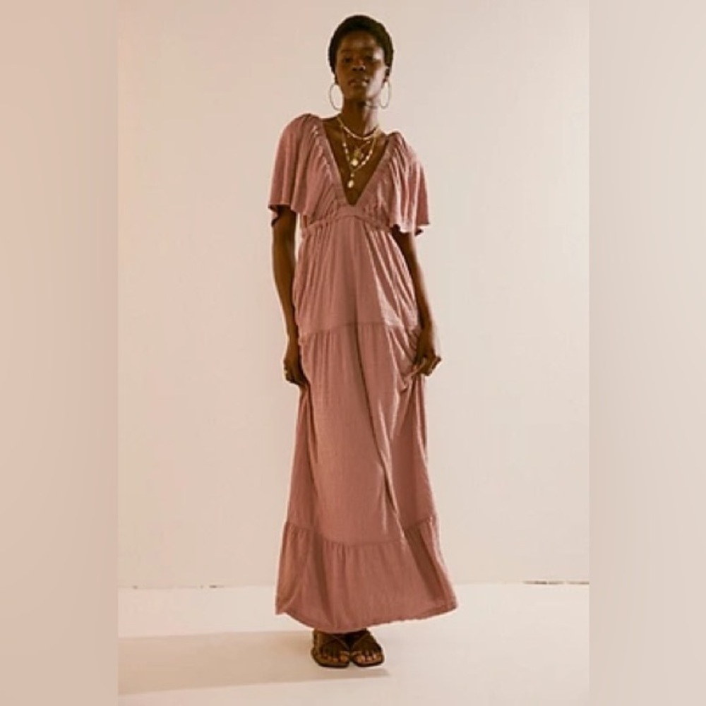 Free People Dusty Rose Maxi Dress